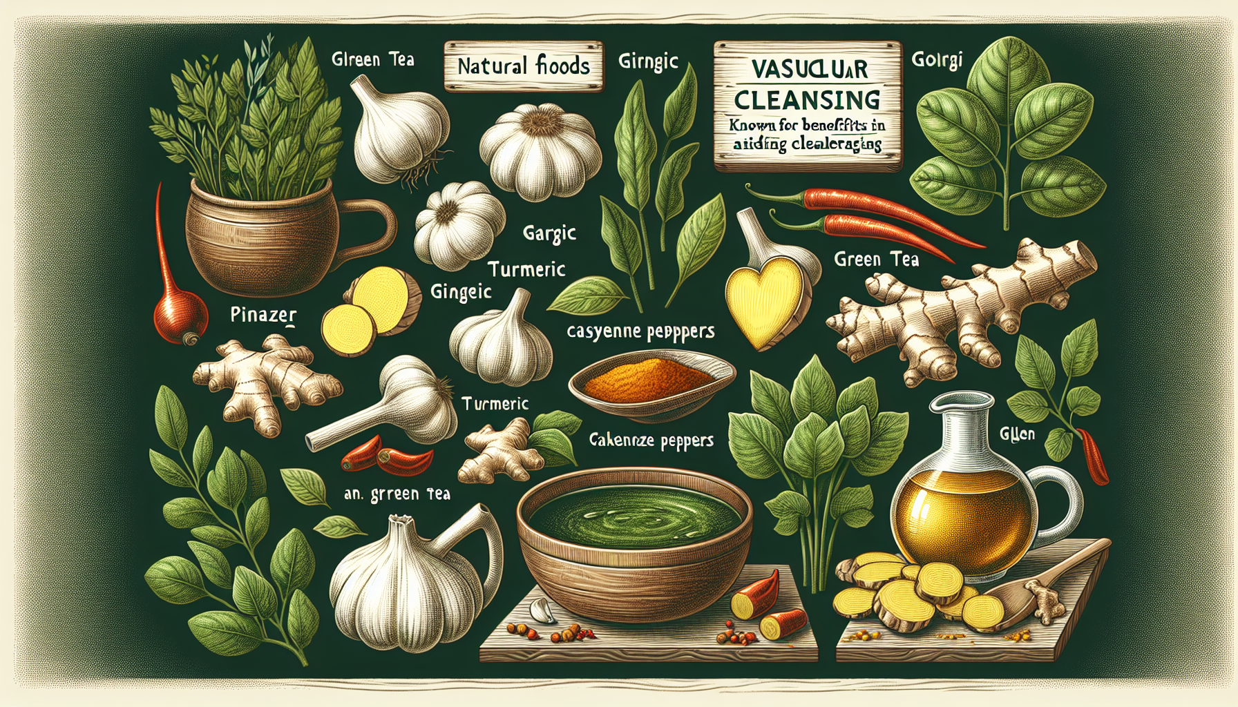 혈관 청소에 도움이 되는 허브와 자연식품 -두번째