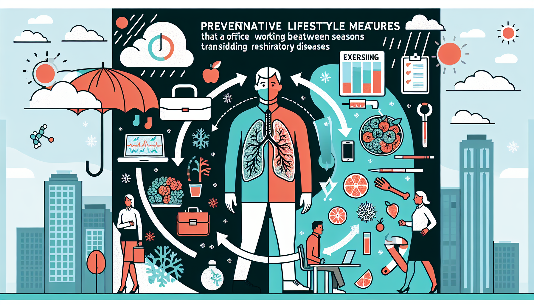 환절기 직장인 폐질환 예방 생활수칙-첫번째